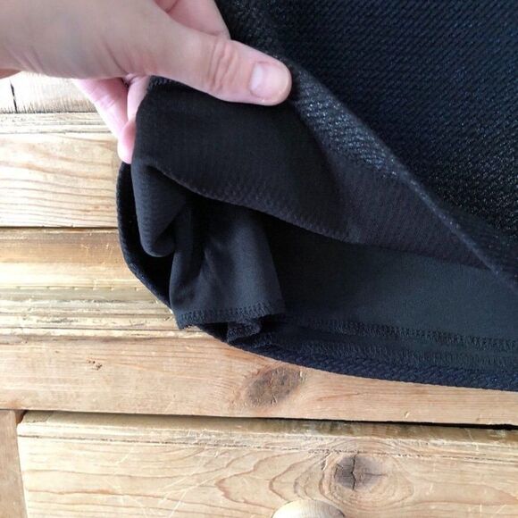 ASTR The Label Size Small Black Blue Metallic Pencil Skirt‎ Fitted Bodycon - Picture 5 of 7